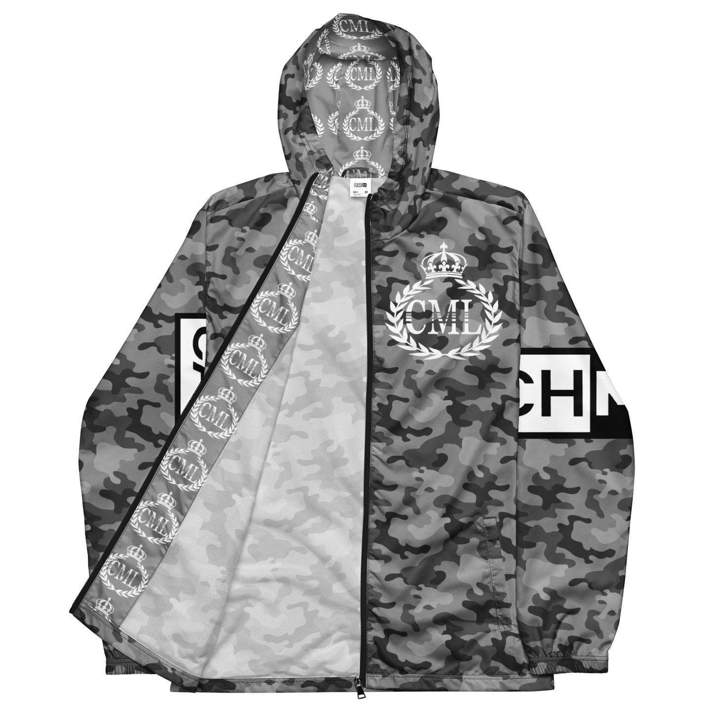 Grey Arctic Fatigue Men’s Windbreaker by CatchME Lifestyle