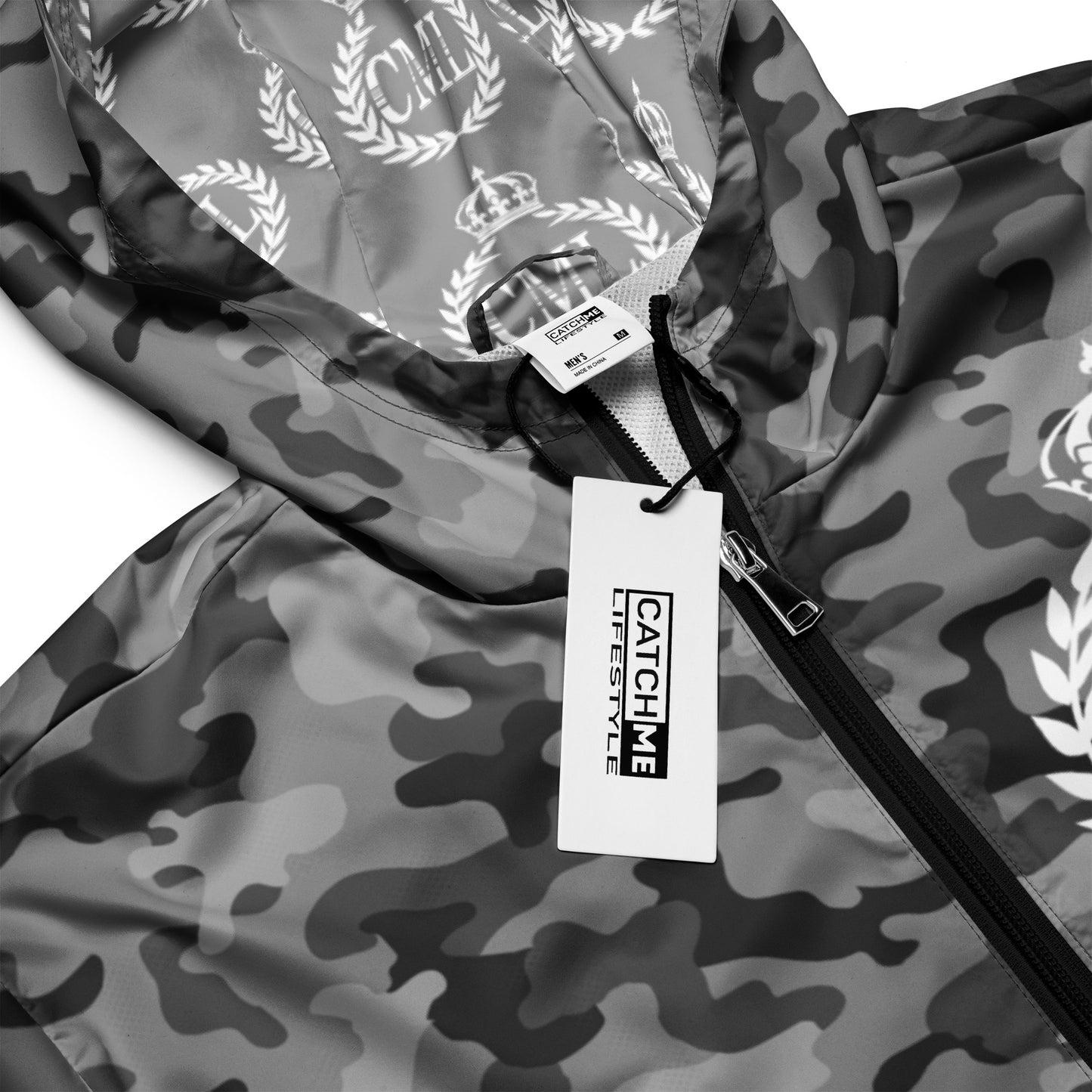 Grey Arctic Fatigue Men’s Windbreaker by CatchME Lifestyle